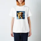 フリーダムの走ってくる子犬 スタンダードTシャツ