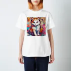 jiji2の額に模様のある猫 Regular Fit T-Shirt