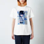 はるくも☁の水色サイバー女子 Regular Fit T-Shirt