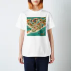 maeken work shopipのマイアミイラスト Regular Fit T-Shirt