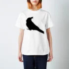 たいがのオカメインコのシルエット スタンダードTシャツ