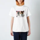 ねこほうチャンネル公式グッズの5匹ねこほうイラストグッズ スタンダードTシャツ