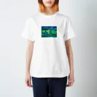 cascaduraの月夜の池 Regular Fit T-Shirt