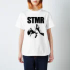 new_squareのSTMR 黒プリント Regular Fit T-Shirt