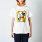 mariechan_koboの083 Happy Conures ミモザ スタンダードTシャツ