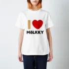 紬堂のI LOVE MOLKKY [B] スタンダードTシャツ