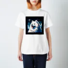 あにどっとの白い犬のドット絵 Regular Fit T-Shirt