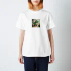 churu33の可愛い恐竜イラストグッズ Regular Fit T-Shirt