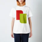 minimaltのミニマリズムデザインな気分　モダン赤と黄 Regular Fit T-Shirt