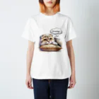 amakanaのまる耳ねこのほっこり時間 Regular Fit T-Shirt