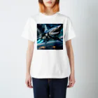 RISE　CEED【オリジナルブランドSHOP】のサメの宇宙船 Regular Fit T-Shirt