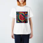 PSYCHEDELIC ARTのPSYCHEDELICスイカ Regular Fit T-Shirt