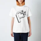 Ku-Ma's SHOPのポジティブプラス(白) Regular Fit T-Shirt