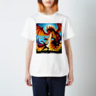 Pixel Questのドラゴンブレイズナイトティー Regular Fit T-Shirt