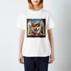shiba-shiba-ponのそろそろお散歩の時間をむかえた柴犬Tシャツ Regular Fit T-Shirt