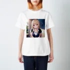 yo-yo-yoの美少女 スタンダードTシャツ