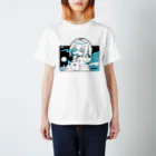 双子麻のべ～っとしてる子　黒 Regular Fit T-Shirt