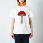 SPORE 堀博美の木版画とAI を合成したベニテングタケ Regular Fit T-Shirt