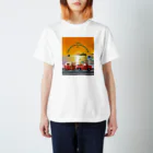 CyberArmadilloの湘南藤沢（2430）夕焼けコレクション 티셔츠