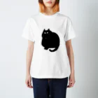 Umematsuのたたずむ黒猫 スタンダードTシャツ