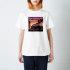 ｱｰﾄｷﾞｬﾗﾘｰ こっそり堂 (笑のDodge Challenger 1972 Miami cityモンスターマシーン スタンダードTシャツ