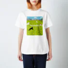 たびねこグッズSHOPのたびねこ：菜の花ダンス Regular Fit T-Shirt