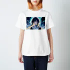 卯月なのかのCrystal Journey　〜美麗で神聖、どこか厳かな結晶の旅〜　No.4「氷壺秋月」 Regular Fit T-Shirt