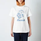 Piroshiki9のビーチで休むクマ Regular Fit T-Shirt