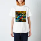 自然大好きの渓流のカワセミ Regular Fit T-Shirt