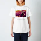 Kazumichi Otsubo's Souvenir departmentのDrops in the garage ∼ Yellow & Wine Regular Fit T-Shirt