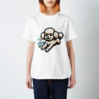 Tokyo_Doodleのもふもふアプリコット　トイプードル　みずあそび Regular Fit T-Shirt