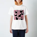 春夏秋冬。の黒猫と桜 Regular Fit T-Shirt