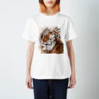 WOLFPACKplusの優美なベンガルトラ Regular Fit T-Shirt