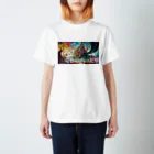 PIRAO227の日本の言葉集　竜巻の中の花畑 Regular Fit T-Shirt