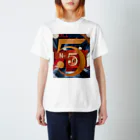 パブリックドメインさんのチャールズ・デムス charles demuth No5 金のNo.5 スタンダードTシャツ