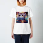 raimskの泳ぐ猫 Regular Fit T-Shirt