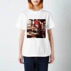 プリンゴブリンの赤毛の読書メガネさん Regular Fit T-Shirt