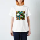 me-me shopのゲロゲロケロック Regular Fit T-Shirt