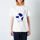 studio05のシャーネコ(青) Regular Fit T-Shirt