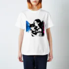 レイカランクの美女と猫 Regular Fit T-Shirt