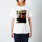 toyoda_hatti0608のゴーヤに乗ったシーサー Regular Fit T-Shirt