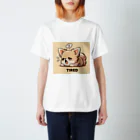 aosaaaのゆるカワちわわん（疲れた） スタンダードTシャツ