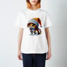 〜たけしゃんのお店〜のベンガルキャットとニット帽① Regular Fit T-Shirt