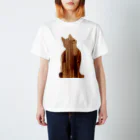 BUNMOMIのおすわり猫シルエット Regular Fit T-Shirt