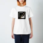 Black_White_Goldの流れ星 Regular Fit T-Shirt