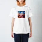 終わらない夢🌈の壮大な風景✨チューリップ🌷バージョン🌈 スタンダードTシャツ