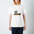 もちけらのひょっこり猫ちゃん。 スタンダードTシャツ