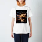 NovAiTen_shopの湖畔の鹿 Regular Fit T-Shirt