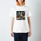 うさぎやの宇宙を旅するうさぎ2 Regular Fit T-Shirt