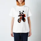 〜たけしゃんのお店〜の自転車に乗るパンダ④ Regular Fit T-Shirt